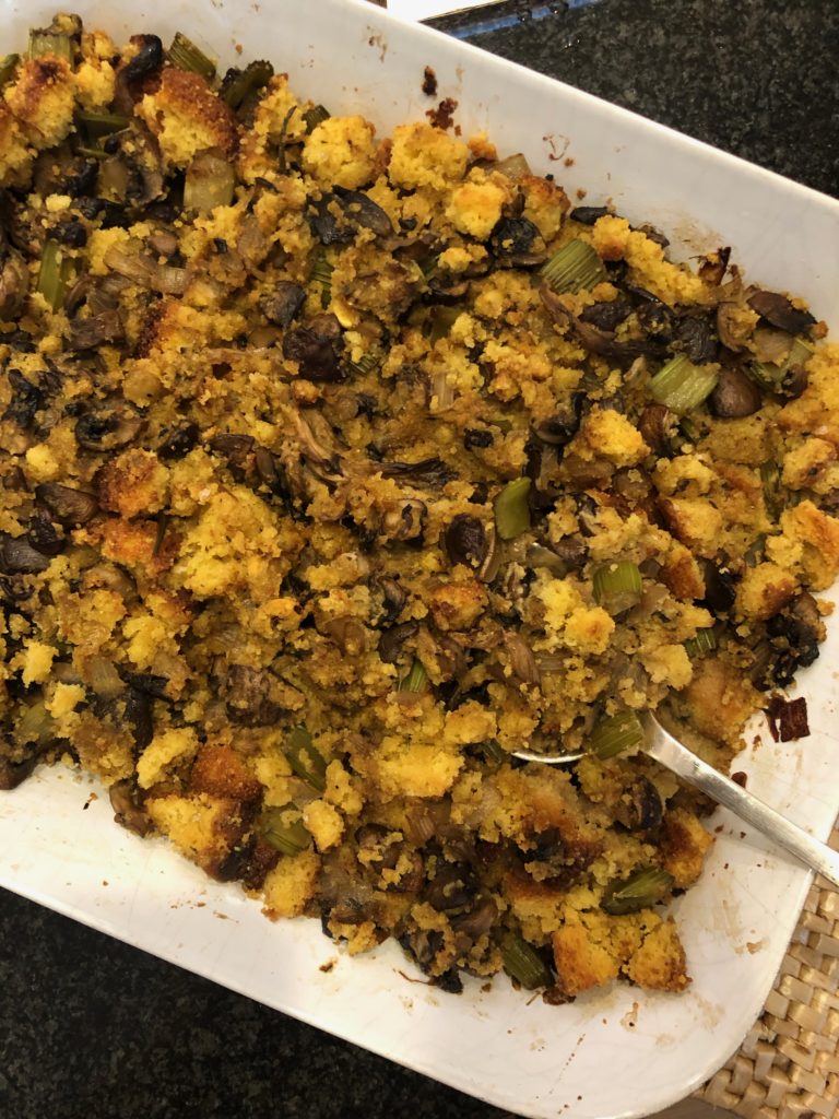 Mushroom and Cornbread Stuffing - Vita Kitchen